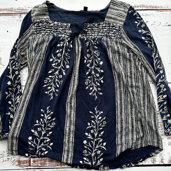 Lucky Brand Peasant Top - Picture 1 of 1
